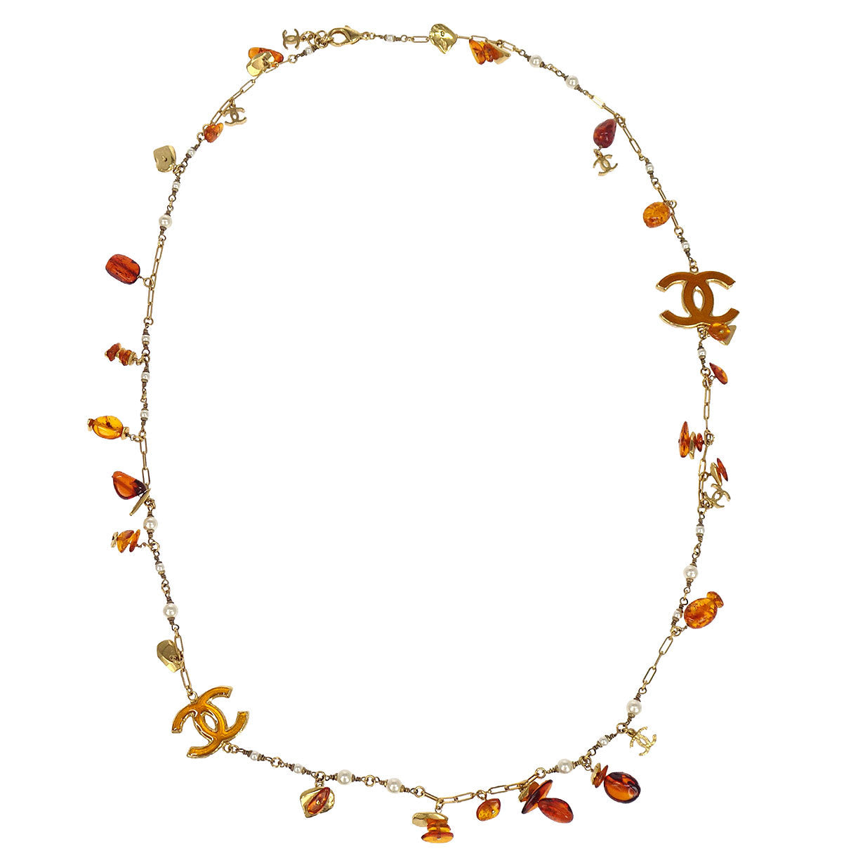 Chanel Chain Necklace Gold B11C