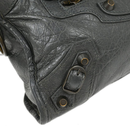 Balenciaga Gray Classic Mini City 2way Shoulder Handbag