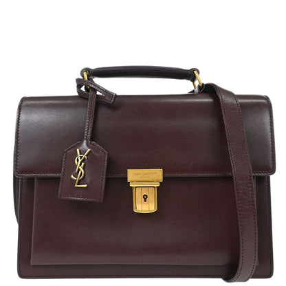 Saint Laurent Bordeaux Leather High School 2way Shoulder Handbag