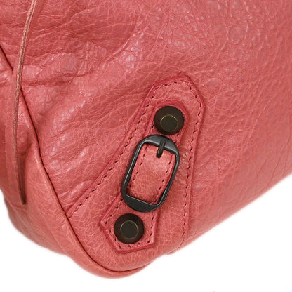 Balenciaga Pink Leather The Getaway Handbag