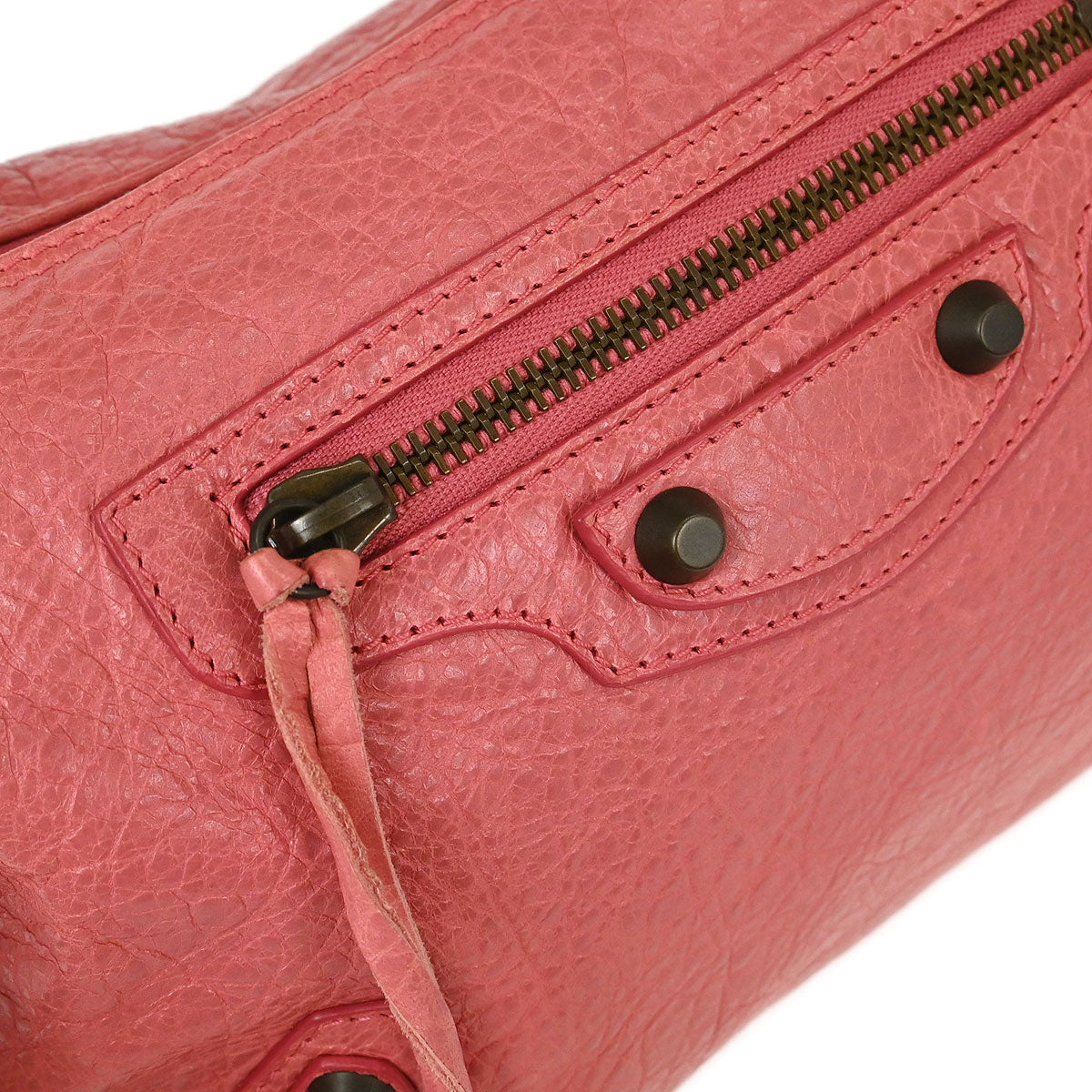 Balenciaga Pink Leather The Getaway Handbag
