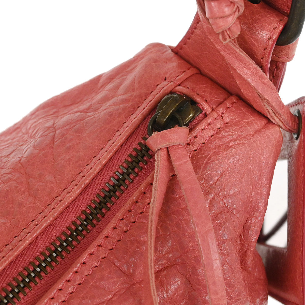 Balenciaga Pink Leather The Getaway Handbag