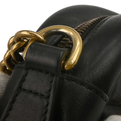 Gucci Black Leather Marmont Shoulder Bag