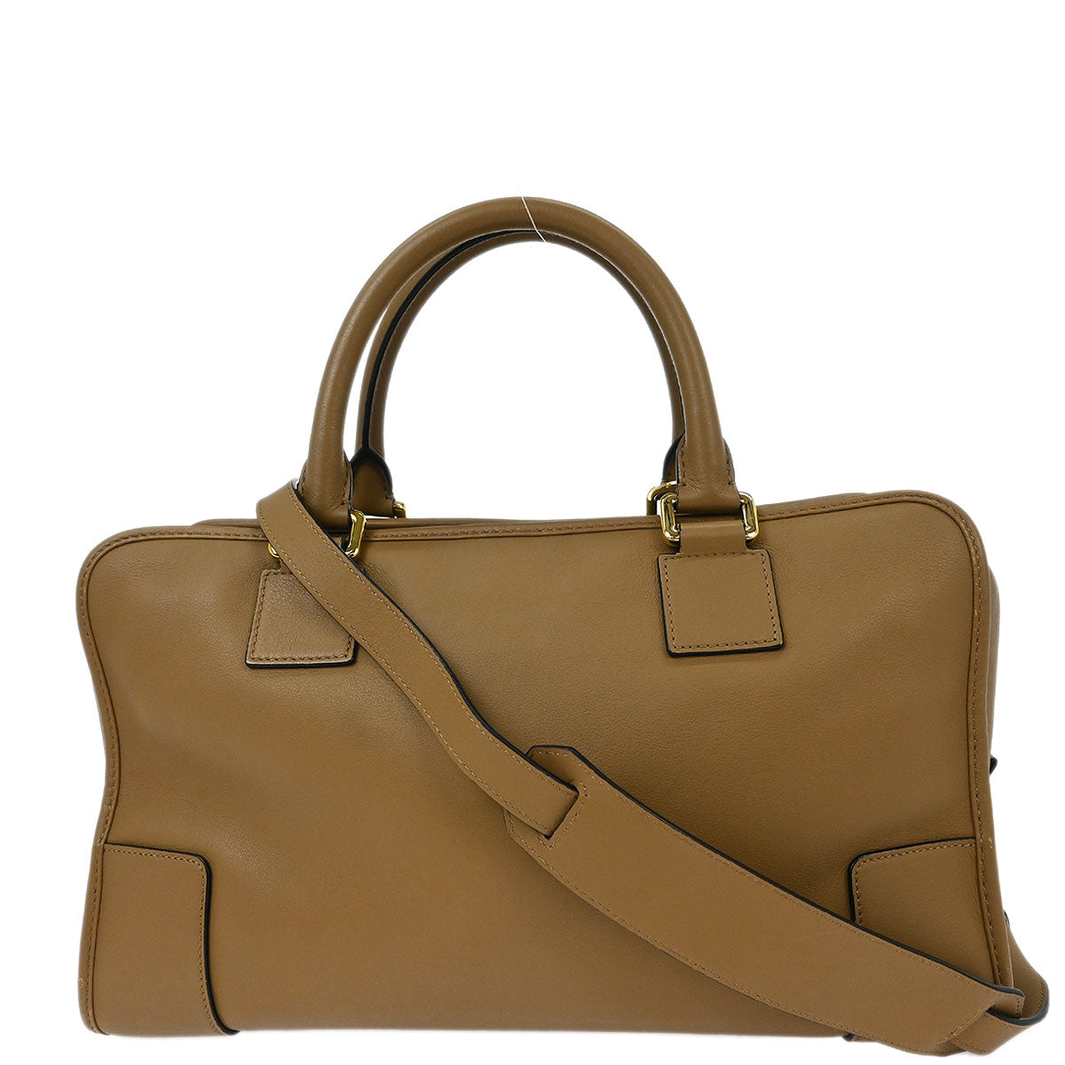 Loewe Brown Leather Amazona 36 2way Shoulder Handbag