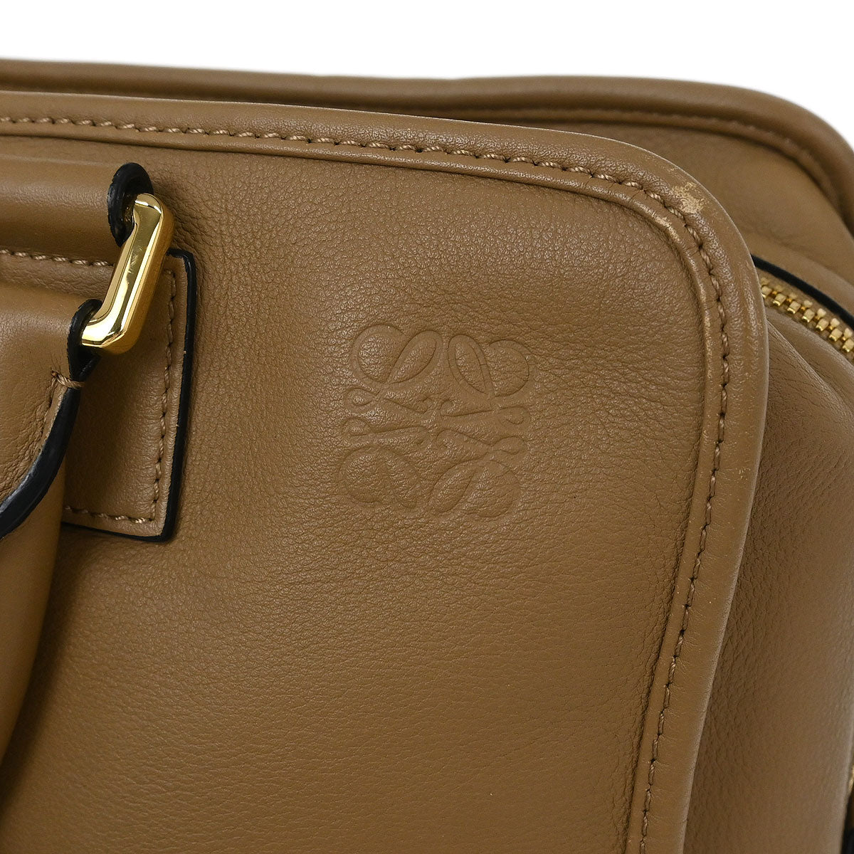 Loewe Brown Leather Amazona 36 2way Shoulder Handbag