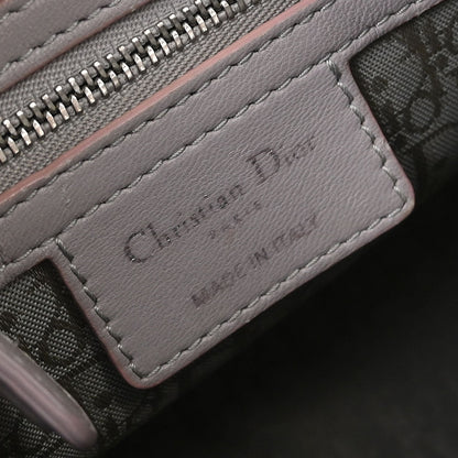 Christian Dior Light Gray Lambskin Medium Lady Dior Cannage Handbag