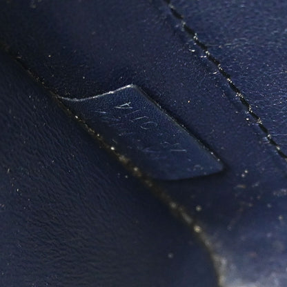 Celine Navy Leather Nano Luggage Tote Handbag