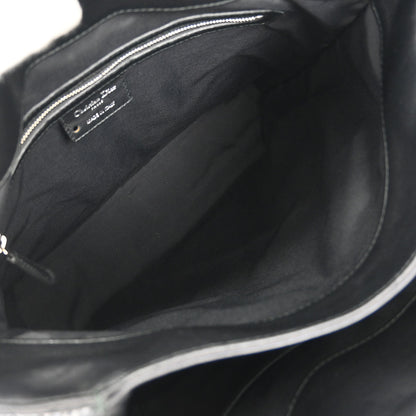 Christian Dior Black Lambskin Lady Dior Cannage Tote Handbag