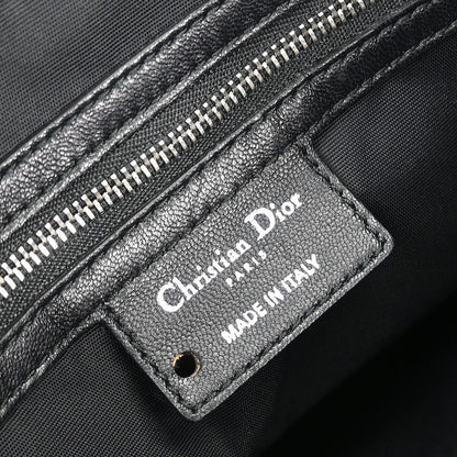 Christian Dior Black Lambskin Lady Dior Cannage Tote Handbag