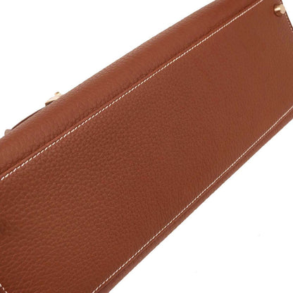 Hermes Brique Togo Kelly 32 Sellier Handbag