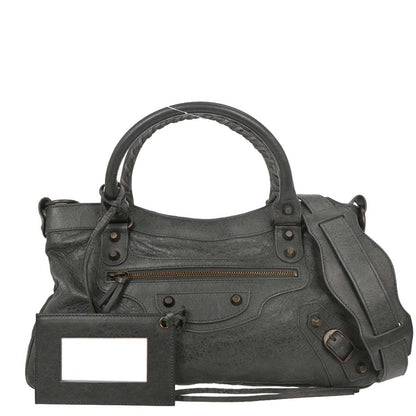 Balenciaga Gray The First 2way Shoulder Handbag