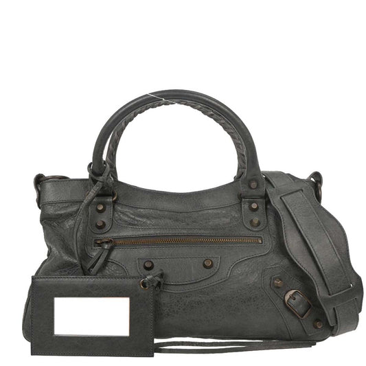 Balenciaga Gray The First 2way Shoulder Handbag