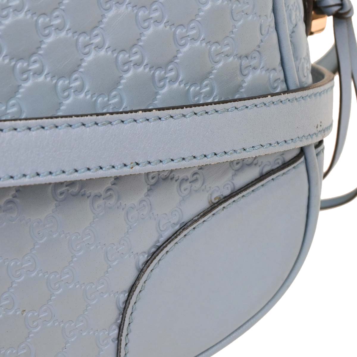 Gucci Light Blue Micro Guccissima Crossbody Bag