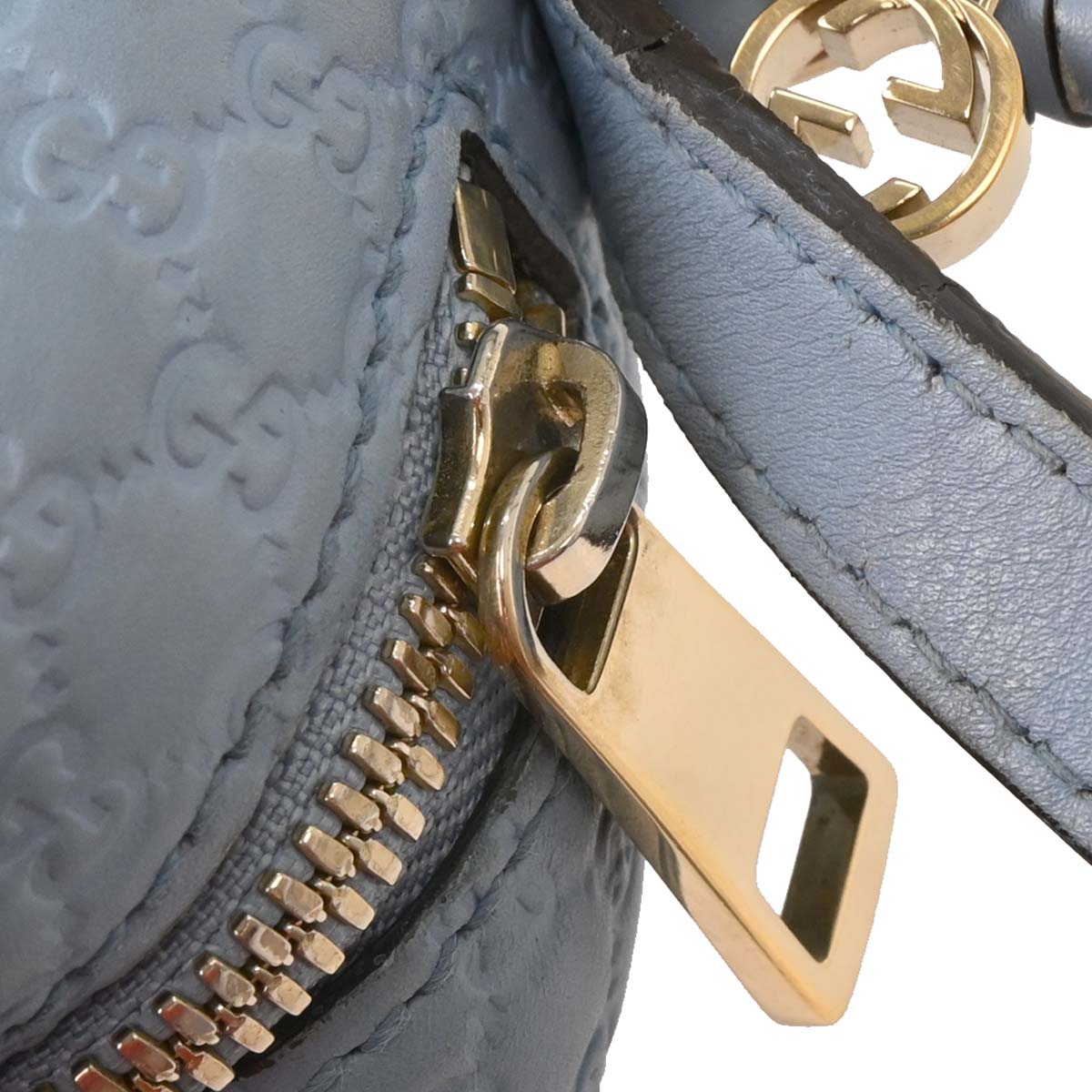 Gucci Light Blue Micro Guccissima Crossbody Bag
