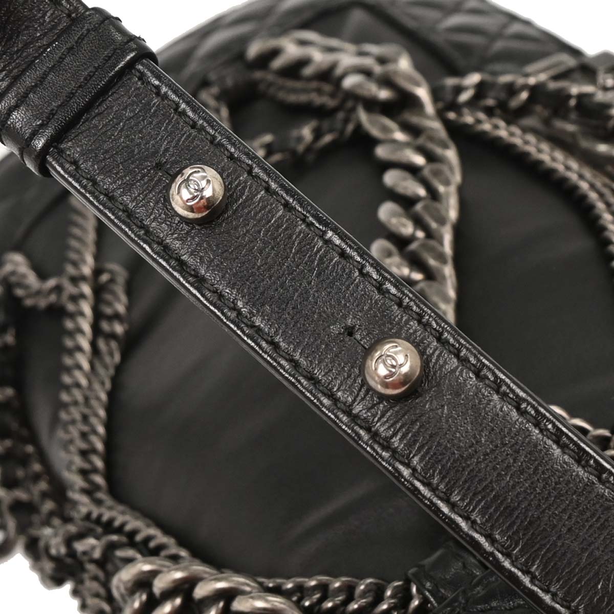 Boy Chanel 2013-2014 Black Lambskin Medium Shoulder Bag