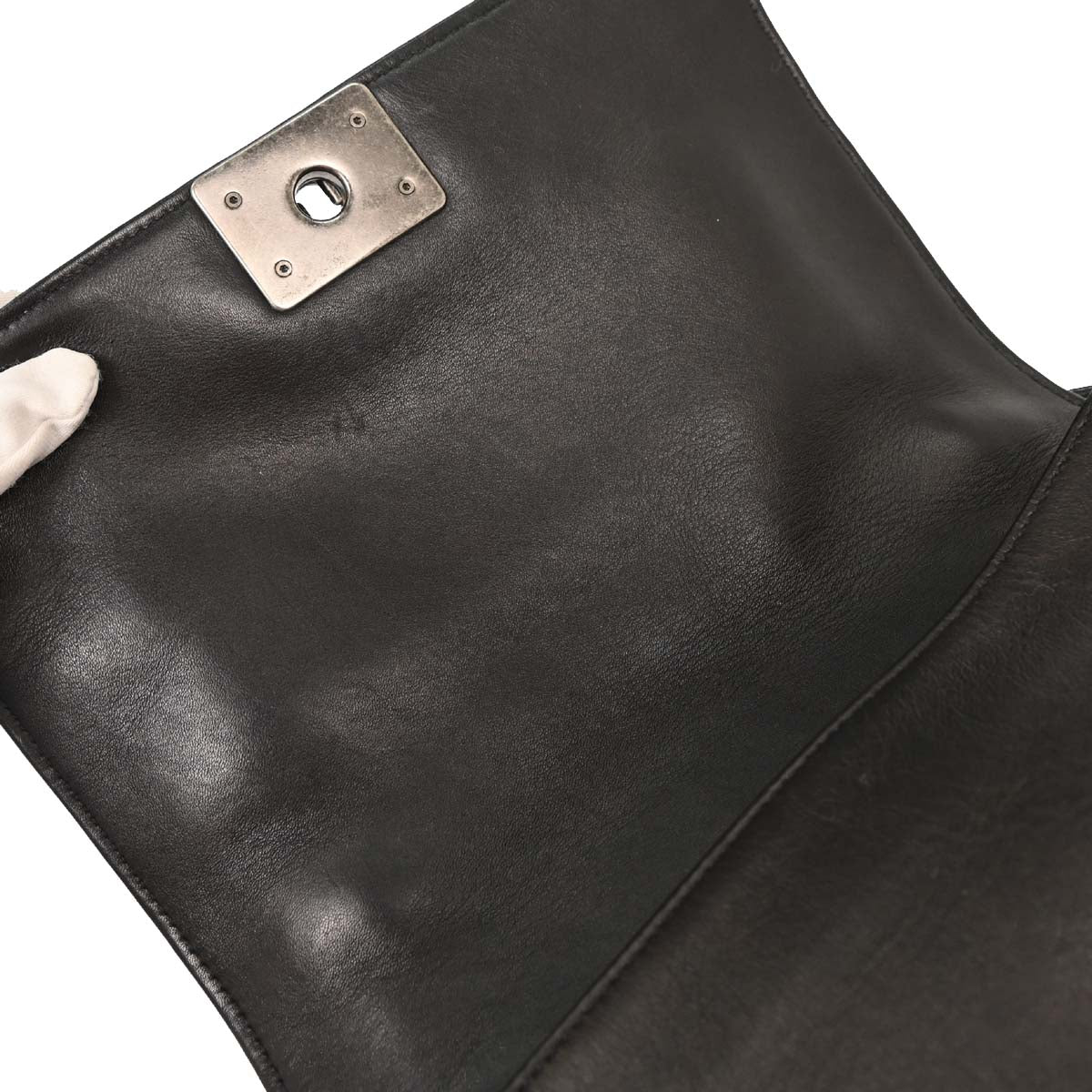 Boy Chanel 2013-2014 Black Lambskin Medium Shoulder Bag