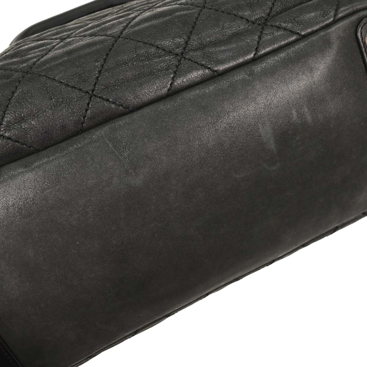 Chanel 2011 Black Iridescent Calfskin In The Mix Shopping Tote