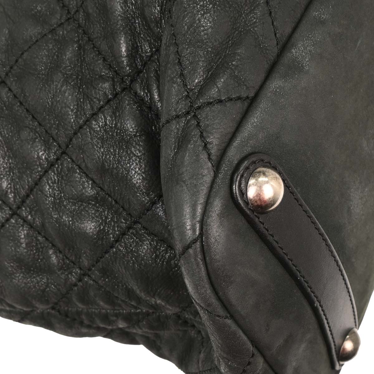 Chanel 2011 Black Iridescent Calfskin In The Mix Shopping Tote