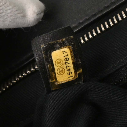 Chanel 2011 Black Iridescent Calfskin In The Mix Shopping Tote