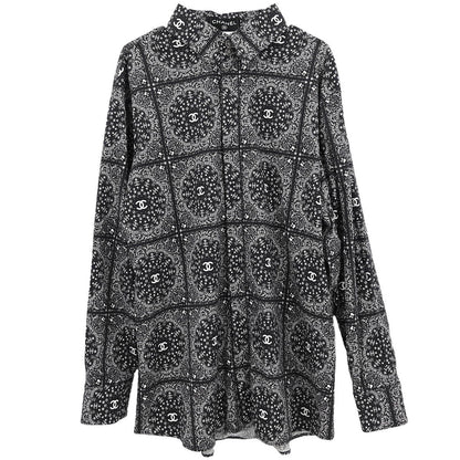 Chanel 2014-2015 Blouse Shirt Black #54