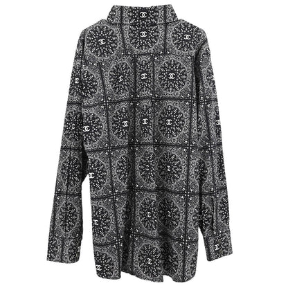 Chanel 2014-2015 Blouse Shirt Black #54