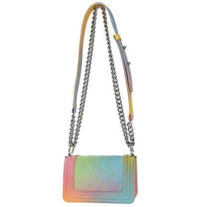 Boy Chanel 2017 Pastel Color Caviar Mini Shoulder Bag