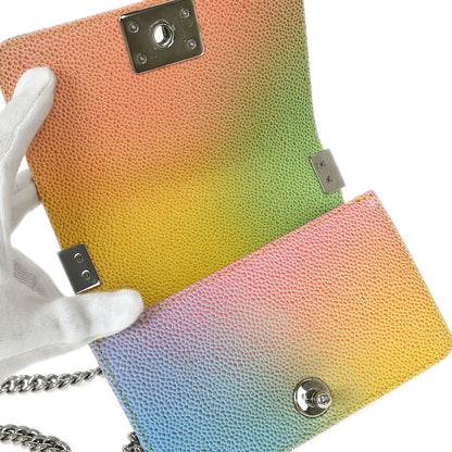 Boy Chanel 2017 Pastel Color Caviar Mini Shoulder Bag