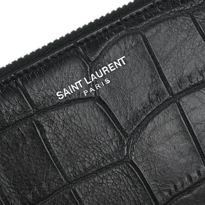Saint Laurent * Black Leather Clutch Bag