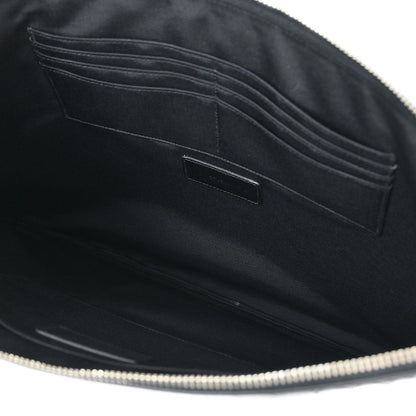 Saint Laurent * Black Leather Clutch Bag