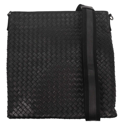 Bottega Veneta Black Intrecciato Shoulder Bag