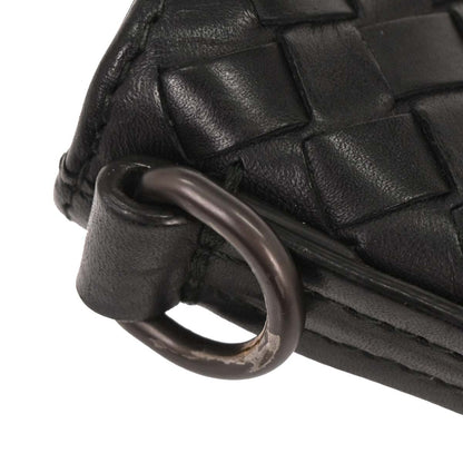 Bottega Veneta Black Intrecciato Shoulder Bag