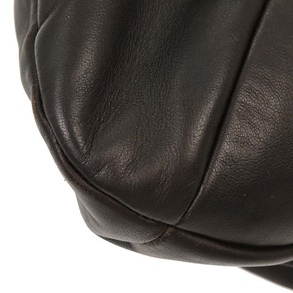 Salvatore Ferragamo Black Leather Gancini Handbag
