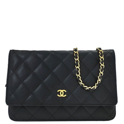 Chanel Black Caviar Classic WOC Wallet On Chain