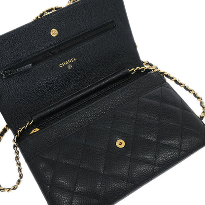 Chanel Black Caviar Classic WOC Wallet On Chain