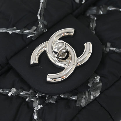 Chanel Black Nylon Paris Byzance Chain Shoulder Bag