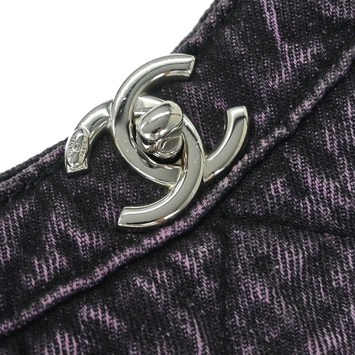 Chanel 2019 Purple Denim Chanel 31 Shopping Bag 2way Shoulder Handbag
