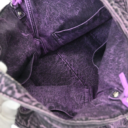 Chanel 2019 Purple Denim Chanel 31 Shopping Bag 2way Shoulder Handbag