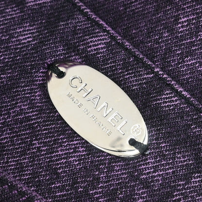 Chanel 2019 Purple Denim Chanel 31 Shopping Bag 2way Shoulder Handbag