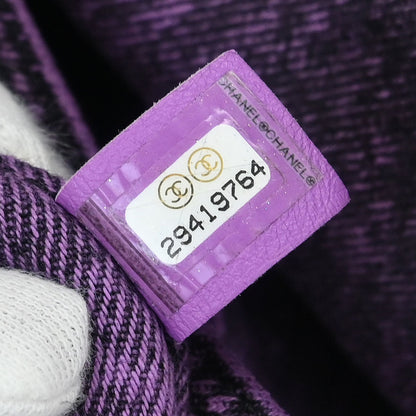Chanel 2019 Purple Denim Chanel 31 Shopping Bag 2way Shoulder Handbag
