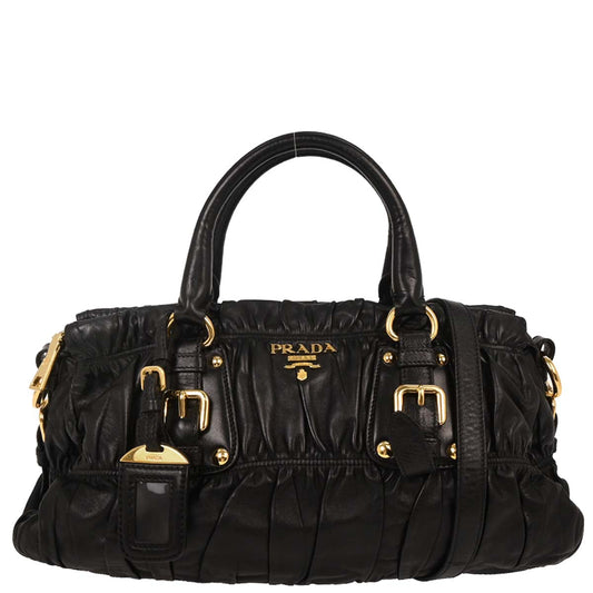 Prada Black Lambskin Handbag