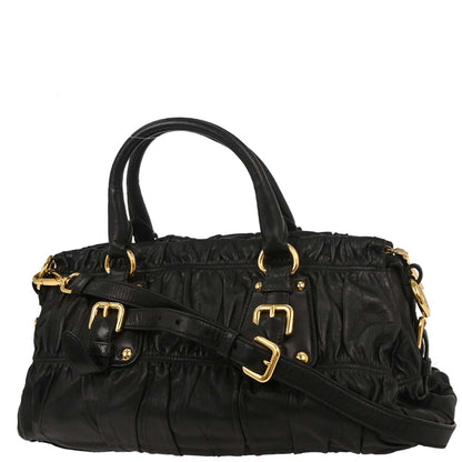 Prada Black Lambskin Handbag