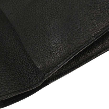 Hermes Black Taurillon Clemence Halzan 31 2way Shoulder Tote Bag