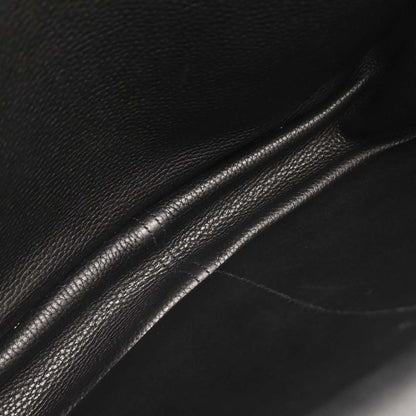 Hermes Black Taurillon Clemence Halzan 31 2way Shoulder Tote Bag