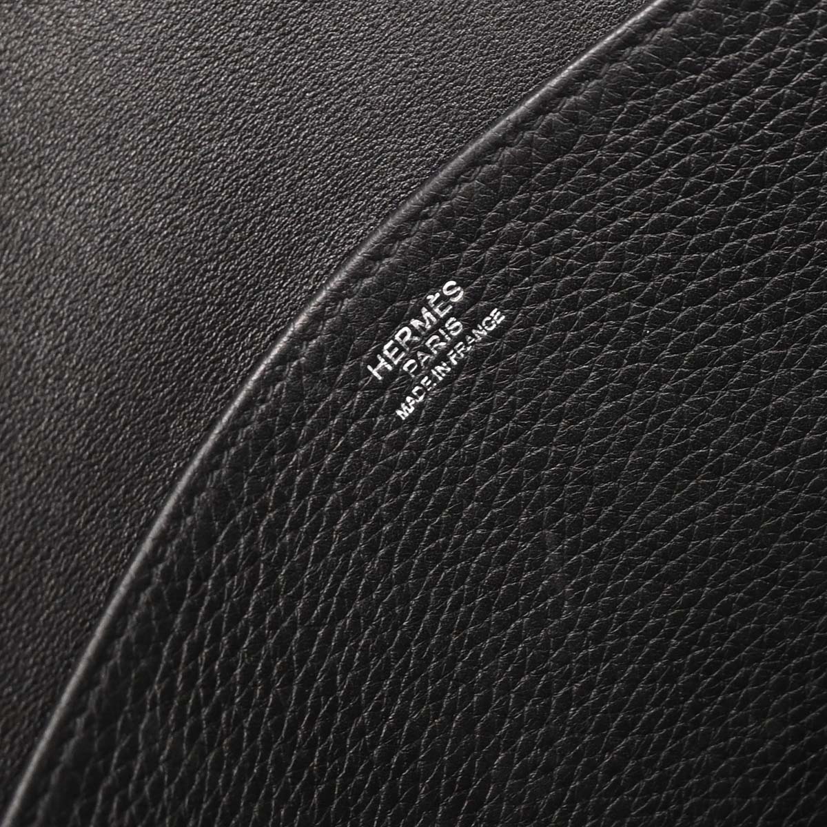 Hermes Black Taurillon Clemence Halzan 31 2way Shoulder Tote Bag