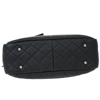 Chanel 2019 Black Lambskin Ultra Pocket Shopping Tote 2way Shoulder Handbag