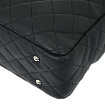 Chanel 2019 Black Lambskin Ultra Pocket Shopping Tote 2way Shoulder Handbag