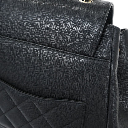Chanel Black Calfskin Business Affinity Backpack