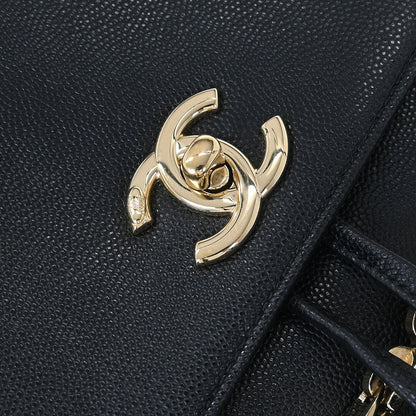 Chanel Black Calfskin Business Affinity Backpack