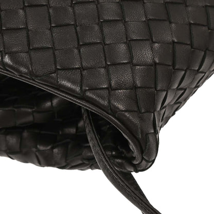 Bottega Veneta Black Intrecciato Shoulder Bag