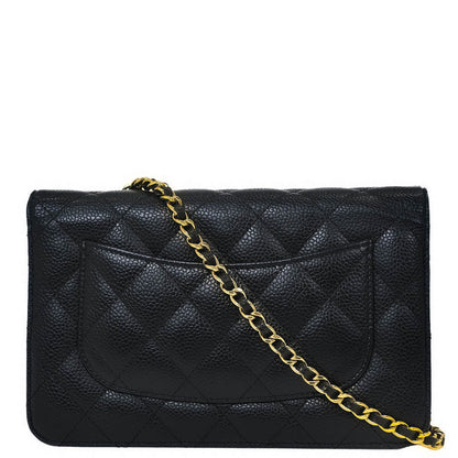 Chanel Black Caviar Classic WOC Wallet On Chain